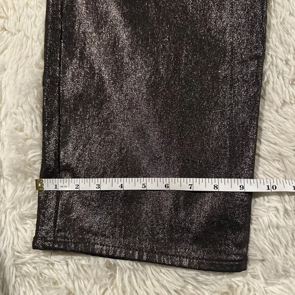 Old Navy 18 NWT OG Loose fit high rise black shimmer jeans stretch - Picture 7 of 12